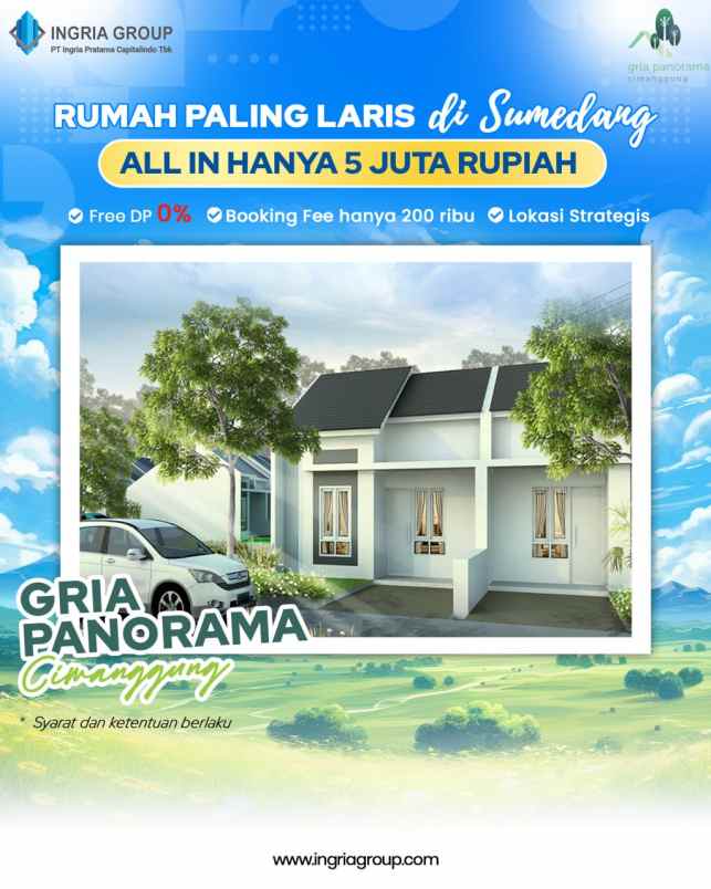 dijual rumah gria panorama cimanggung