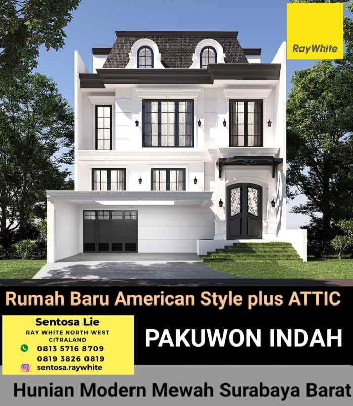 dijual rumah jalan pakuwon indah