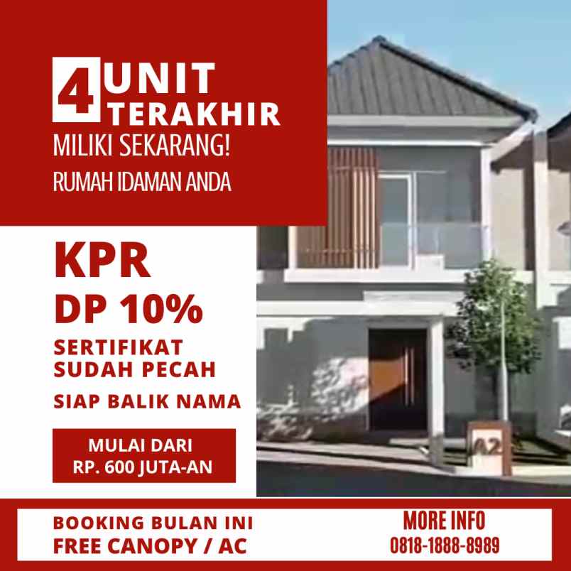 dijual rumah jambidan