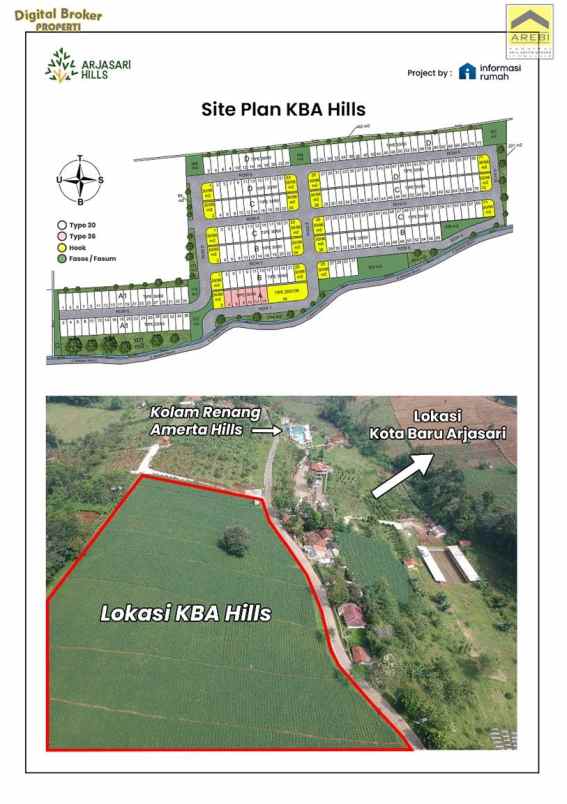 dijual rumah jl arjasari kota baru