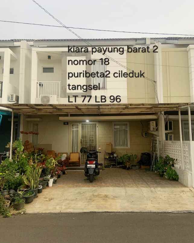 dijual rumah jl kiara payung barat ii
