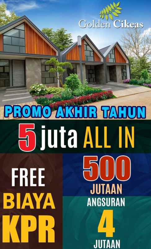 dijual rumah jl raya cikeas