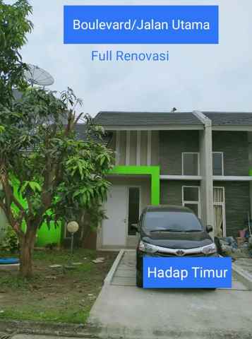 dijual rumah jl serpong garden 2