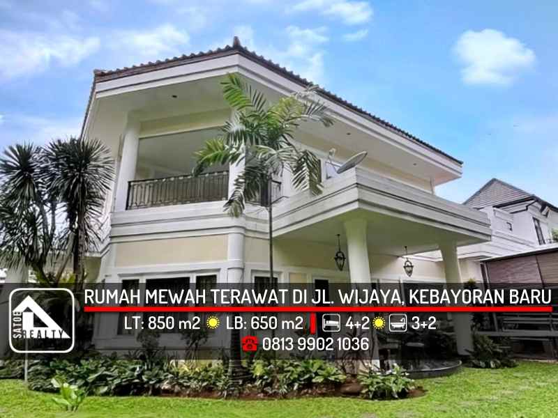 dijual rumah jl wijaya kebayoran baru