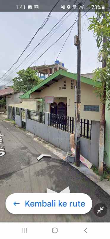 dijual rumah jln inspeksi saluran tarum