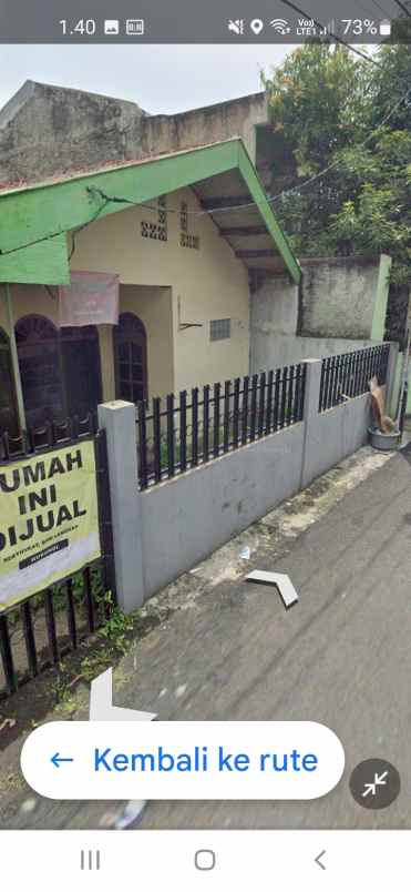 dijual rumah jln inspeksi saluran tarum