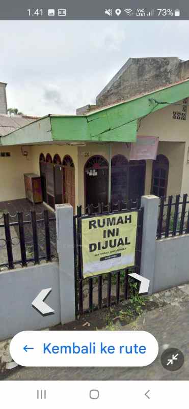 dijual rumah jln inspeksi saluran tarum