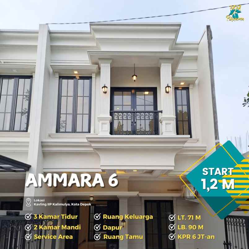 dijual rumah kalimulya cilodong depok