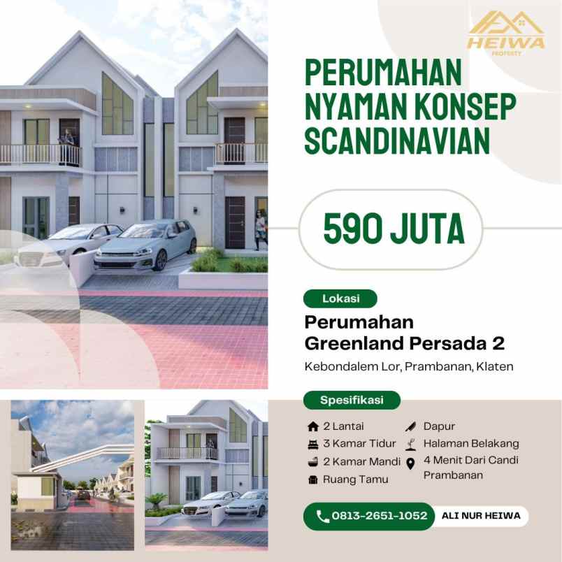 dijual rumah kebondalem lor prambanan