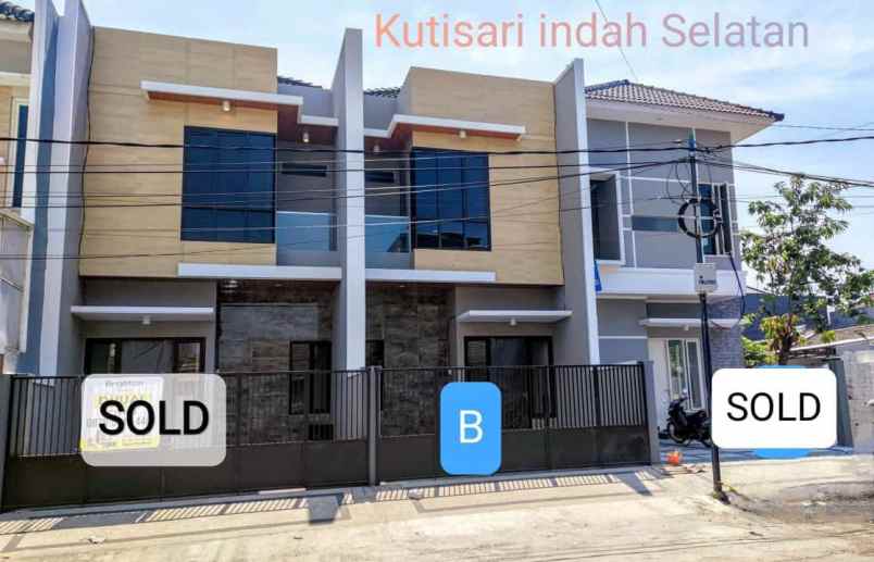 dijual rumah kutisari indah selatan