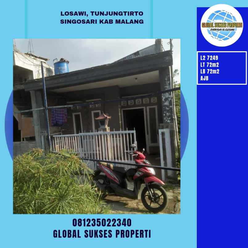 dijual rumah losawi