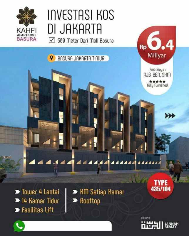 dijual rumah mall bassura