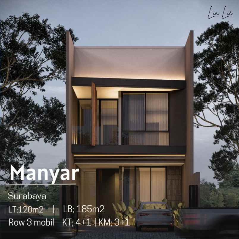 dijual rumah manyar
