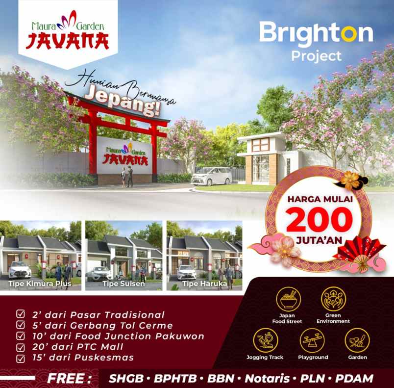 dijual rumah maura garden javana