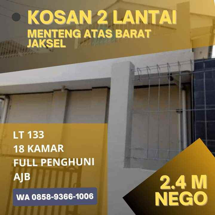 dijual rumah menteng atas barat