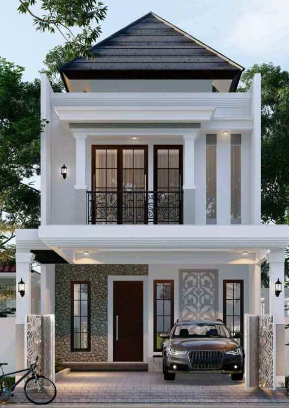 dijual rumah mewah klasik modern 2 lantai di ciledug