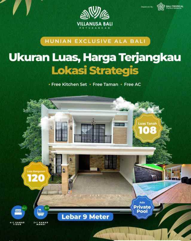 dijual rumah mewah klasik modern 2 lantai di ciledug