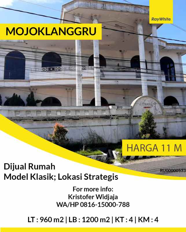 dijual rumah mojoklanggru kidul surabaya