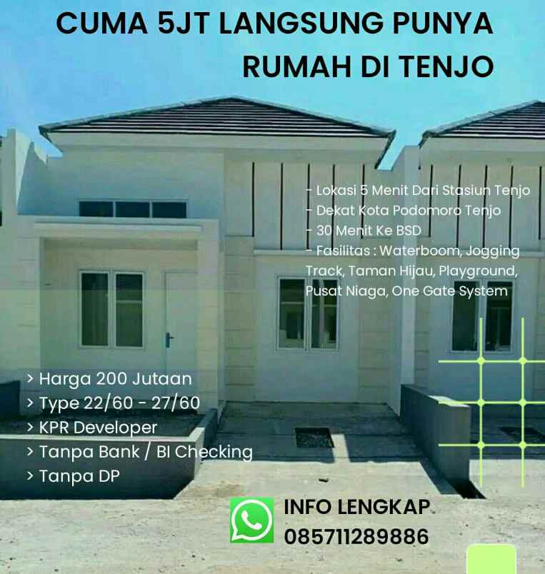 dijual rumah murah tenjo city