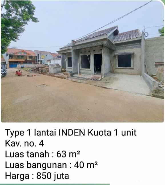 dijual rumah pondok ranggon