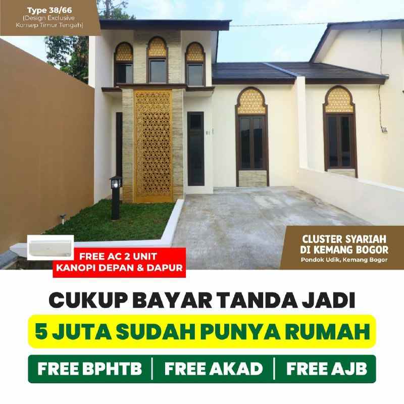 dijual rumah pondok udik