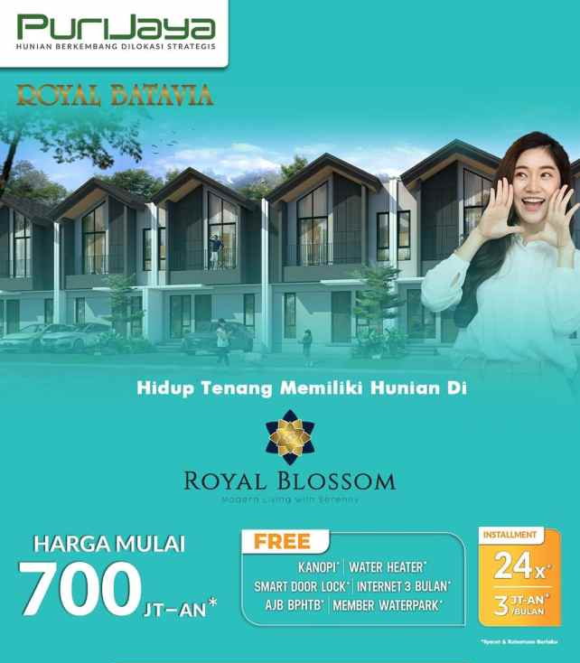 dijual rumah royal batavia