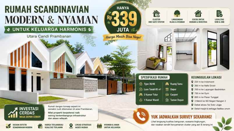 dijual rumah rumah scandinavian kkr 1