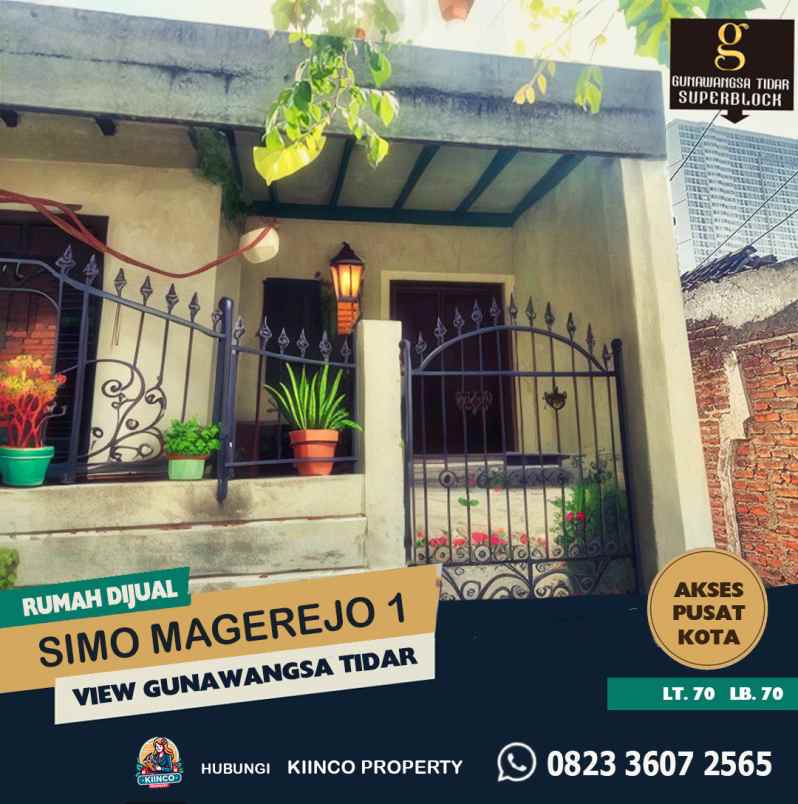 dijual rumah simo magerejo 1