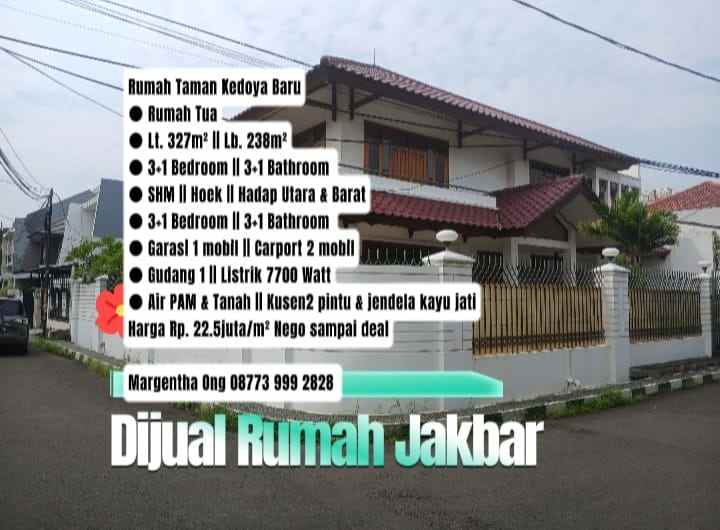 dijual rumah taman kedoya baru jakbar hook