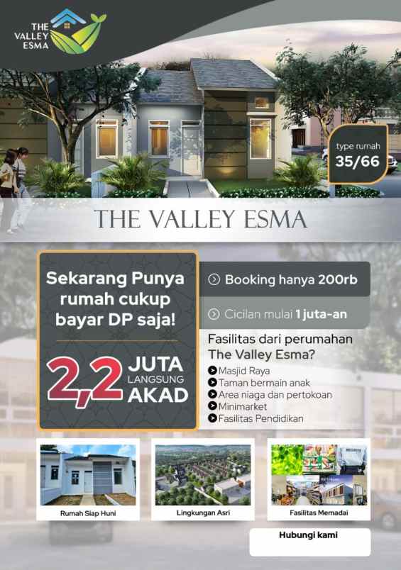 dijual rumah the valley esma