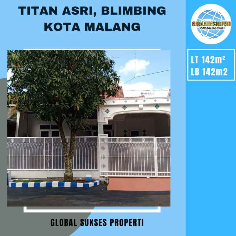 dijual rumah titan asri blimbing kota