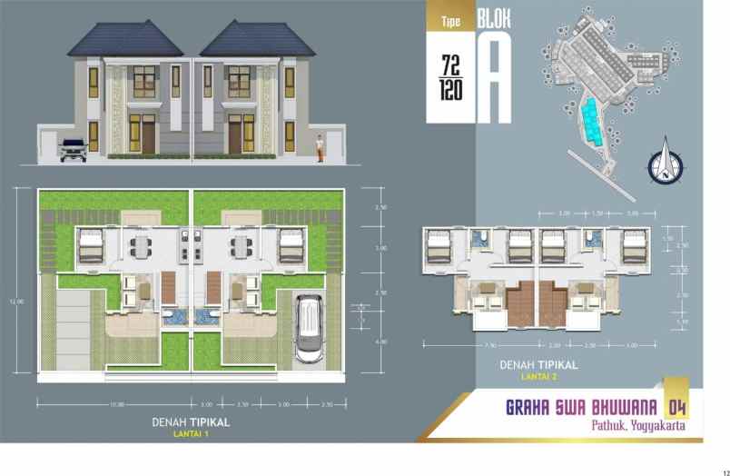 dijual rumah waduk salam kec patuk kab