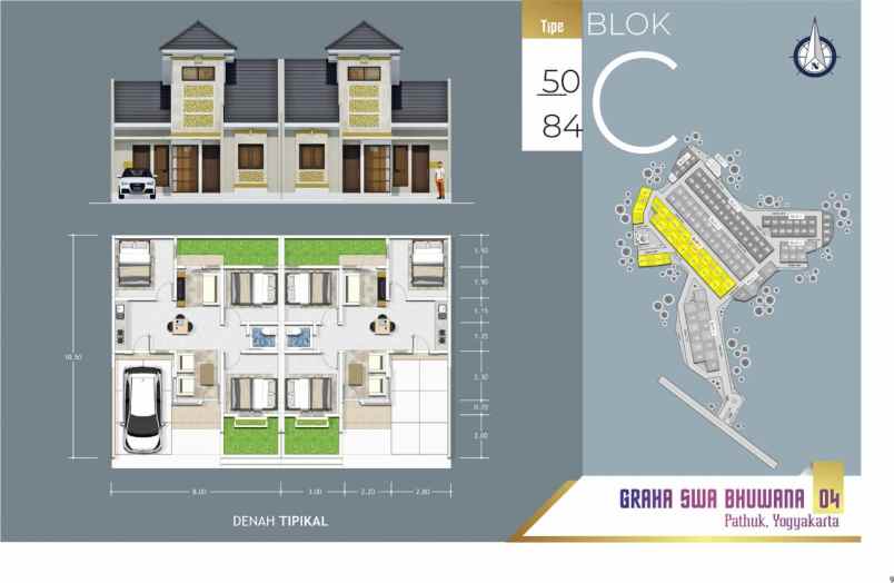 dijual rumah waduk salam kec patuk kab