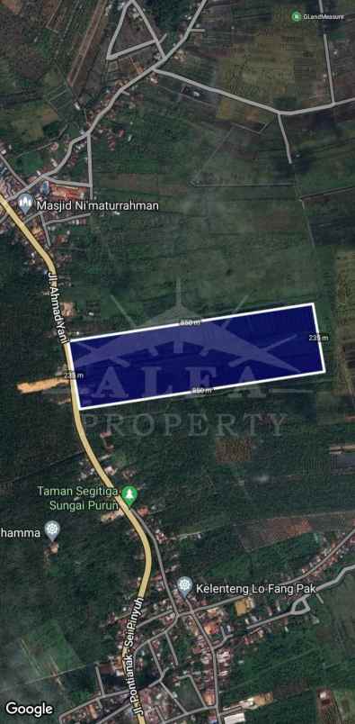 dijual tanah ahmad yani sui purun mempawah pontianak