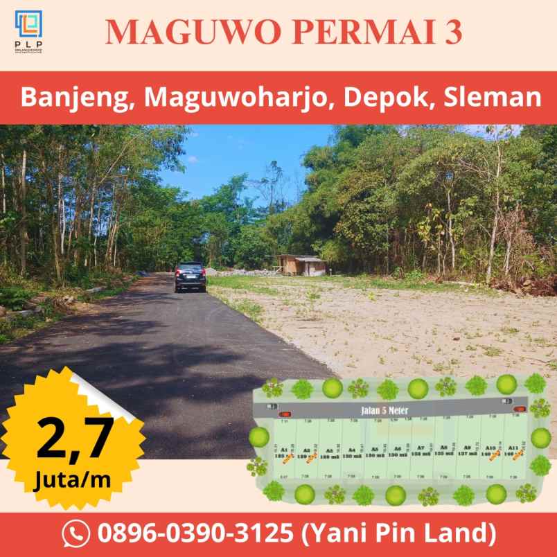 dijual tanah banjeng maguwoharjo depok