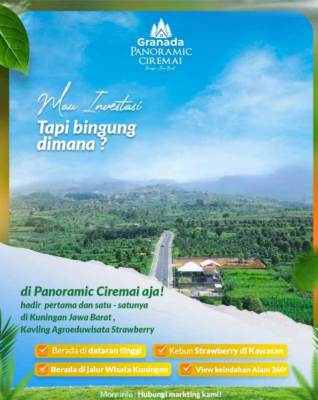 dijual tanah cigugur kuningan jawa barat