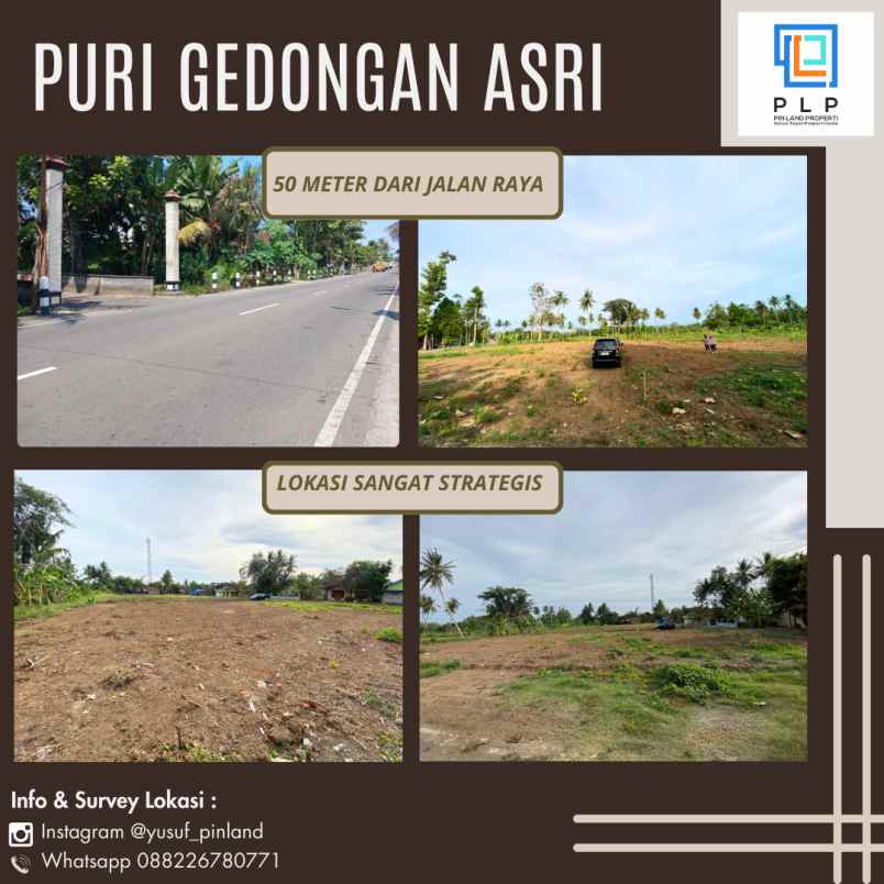 dijual tanah gedongan sumber agung