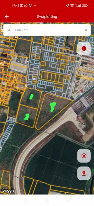 dijual tanah jalan desa srijaya