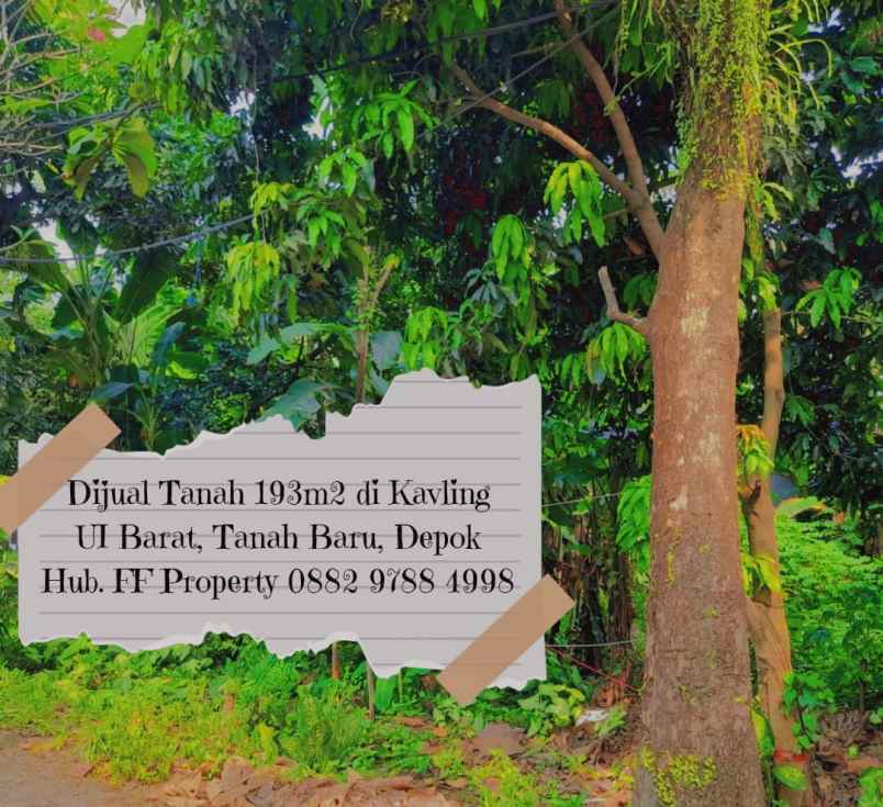 dijual tanah jalan raden sanim