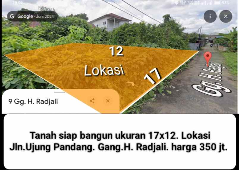 dijual tanah jalan ujung pandang