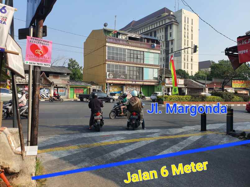 dijual tanah jl margonda depok