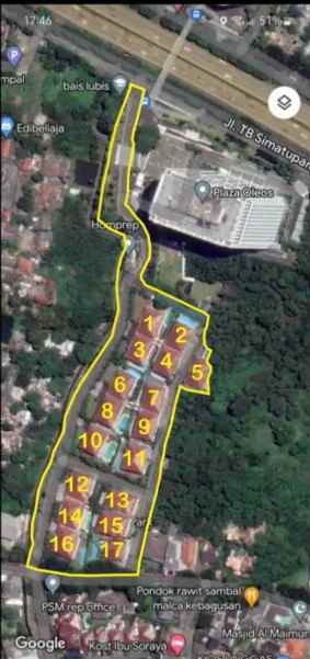 dijual tanah jl tb simatupang