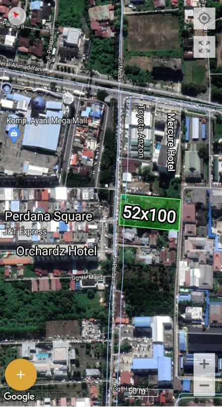 dijual tanah jln perdana