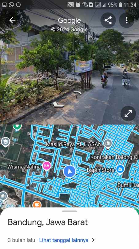 dijual tanah jln raya panyileukan