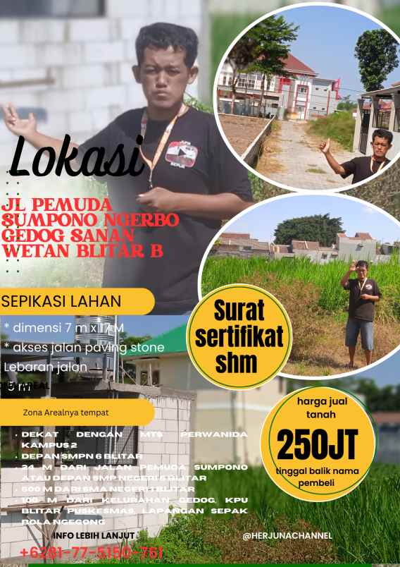 dijual tanah murah cocok untuk bikin rumah hunian