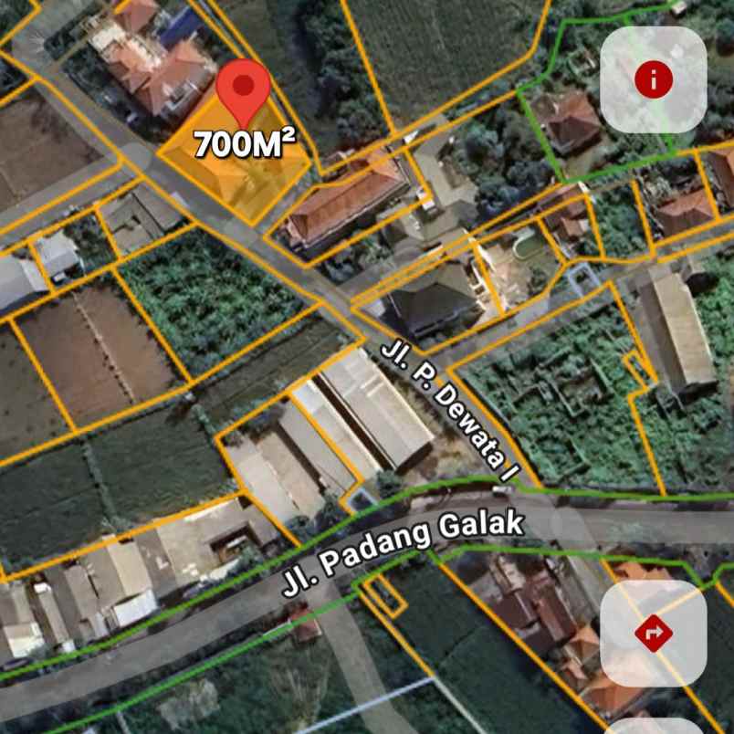 dijual tanah padang galak