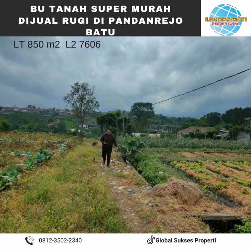 dijual tanah pandanrejo