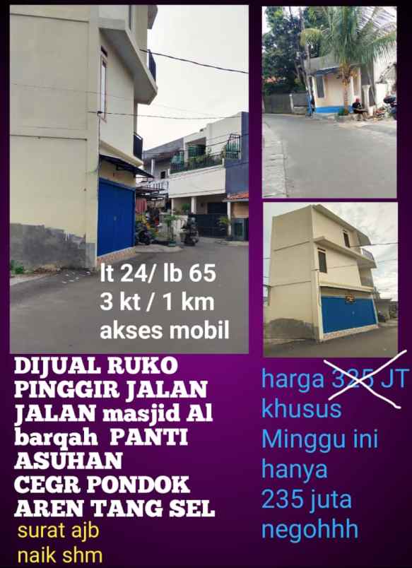 dijual tanah perigi baru tangsel