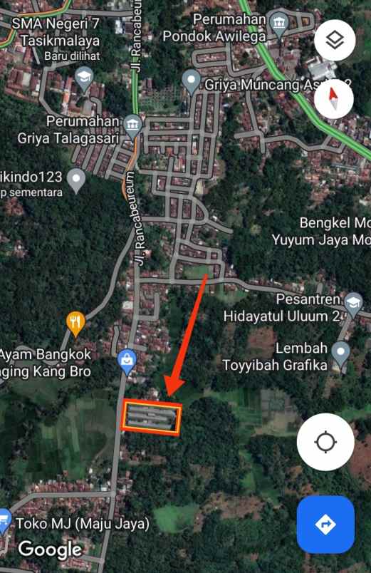 dijual tanah rancabogo tasikmalaya