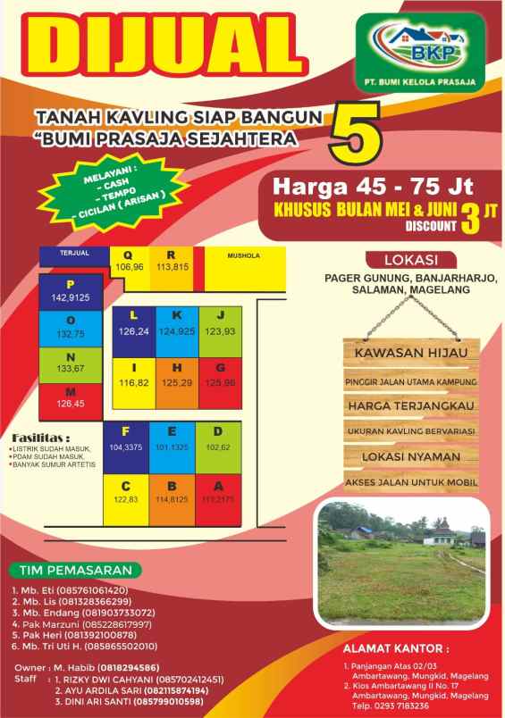 dijual tanah salaman